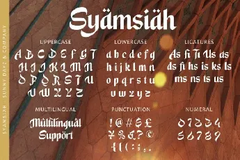 Syamsiah Arabic font