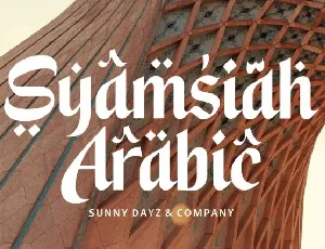 Syamsiah Arabic font