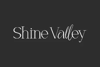 Shine Valley Demo font