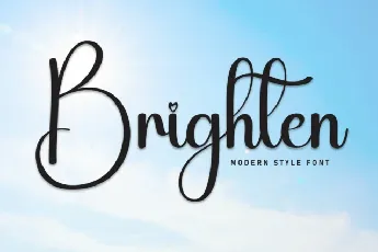 Brighten Calligraphy font