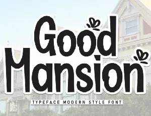 Good Mansion Display font