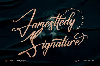 Jamesttedy Signature font