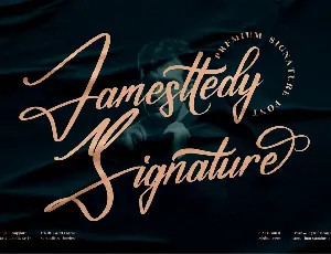 Jamesttedy Signature font