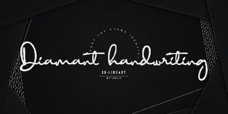 Diamant handwriting font