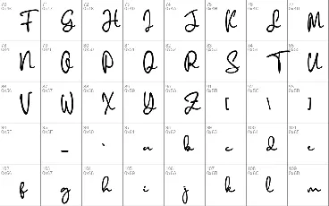 Diamant handwriting font