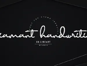 Diamant handwriting font