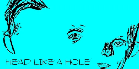 Head like a hole font