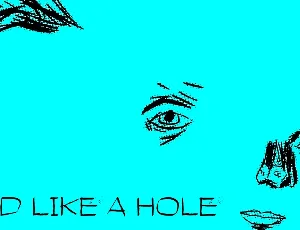 Head like a hole font