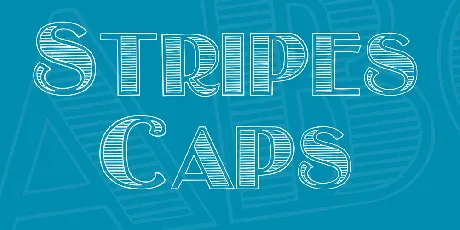 Stripes Caps font