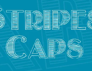 Stripes Caps font