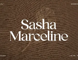 Sasha Marceline font