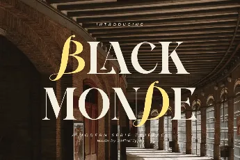 Black Monde font