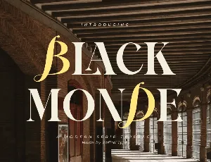 Black Monde font