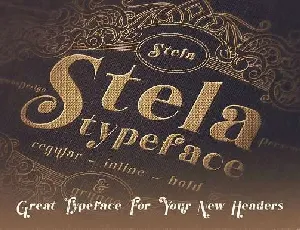 Stela font