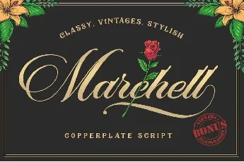 Marchell Script Free font