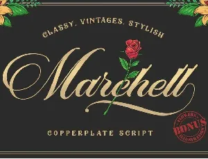 Marchell Script Free font