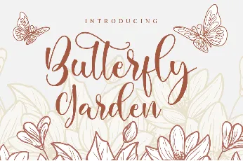 Butterfly Garden font