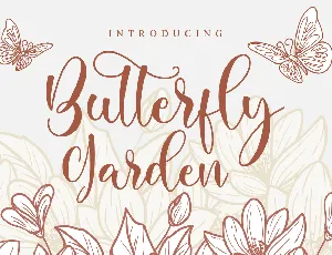 Butterfly Garden font