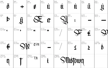 Midtown font