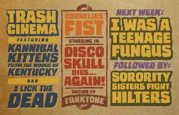 Trash Cinema BB font