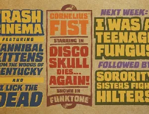 Trash Cinema BB font