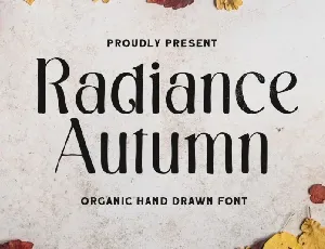 Radiance Autumn font