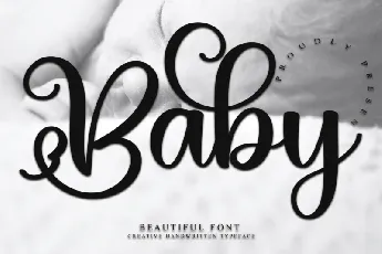 Baby Calligraphy Typeface font