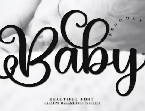 Baby Calligraphy Typeface font