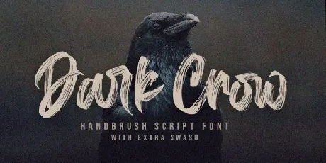 Dark Crow Brush font