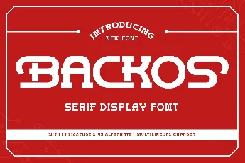 Backos font