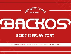 Backos font