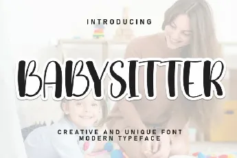 Babysitter Display font