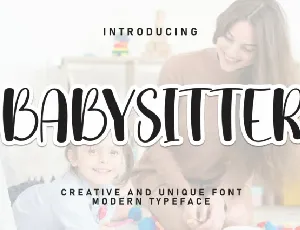 Babysitter Display font