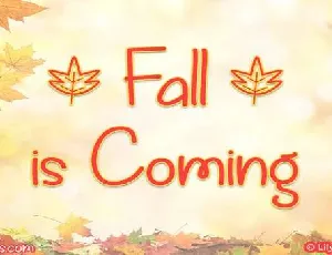 Fall is Coming font