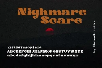 Nightmare Scare font