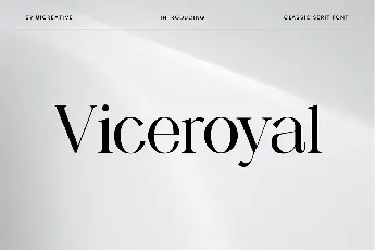 Viceroyal font