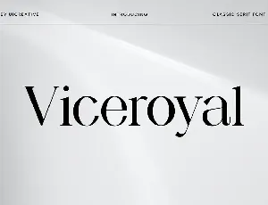 Viceroyal font