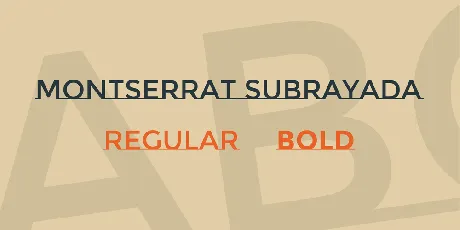 Montserrat Subrayada font