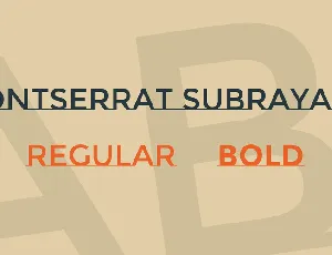 Montserrat Subrayada font