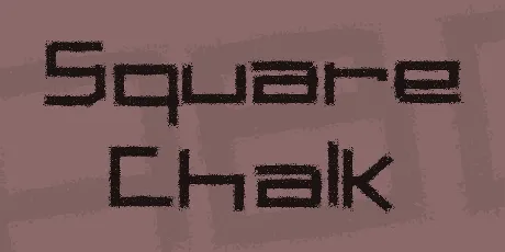 Square Chalk font