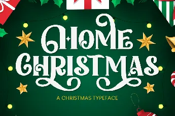 Home Christmas Serif font