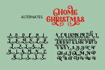 Home Christmas Serif font