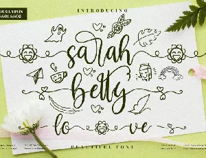 Sarah Betty font