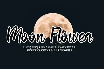 Moon Flower Script font