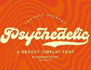 Psychedelic Groovy font
