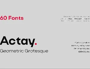 Actay font