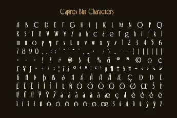 Capires Blur font