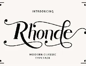 Rhonde font