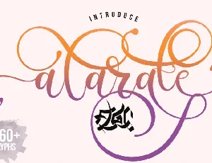 Alarate Script font