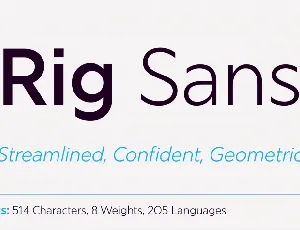 Rig Sans font